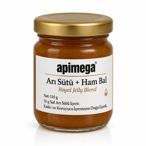 Apimega Arı Sütü + Ham Bal