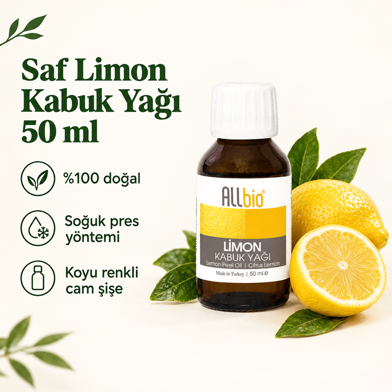 Saf Limon Kabuk Yağı 50 ml - Özellikler