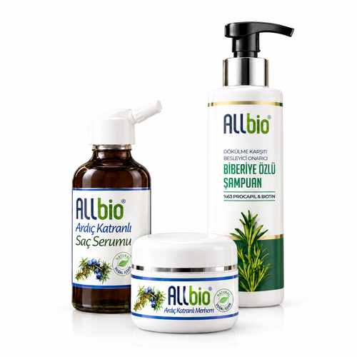 Allbio Ardıç ve Biberiye Üçlü Bakım Seti